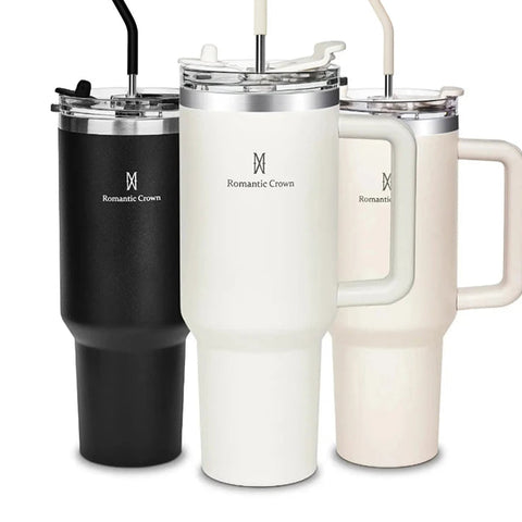 Copo Térmico Romantic Crown 40OZ, Aço inox
